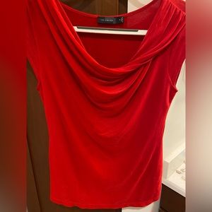 THE LIMITED Red Short Sleeve Shirt